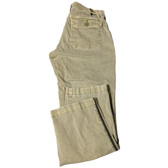 Lucky Brand Womens Olive Utility Pants Size 6/28x26 Cotton Blend Relaxed Fit - Picture 1 of 11